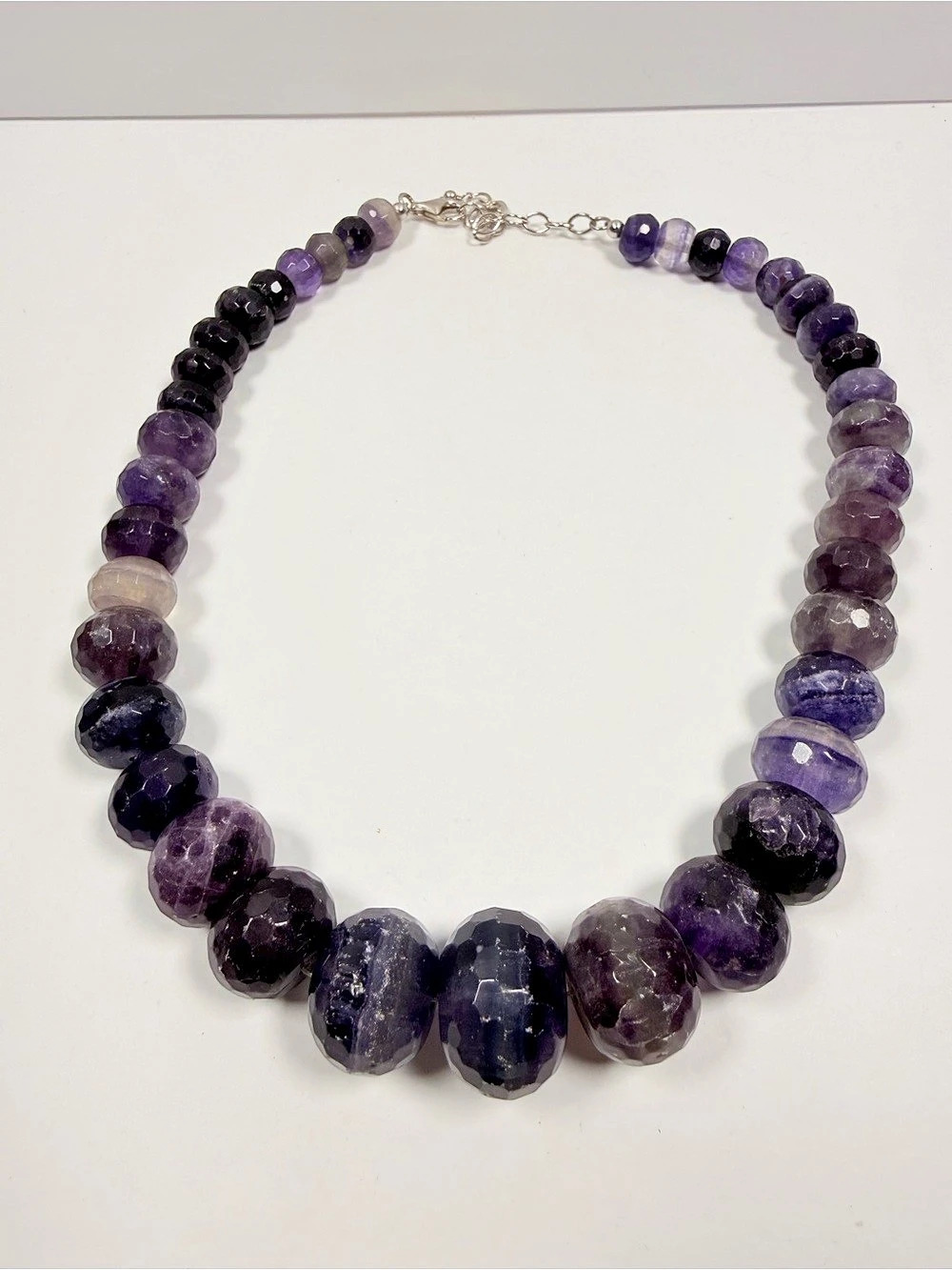 Purple & Black Beaded Necklace